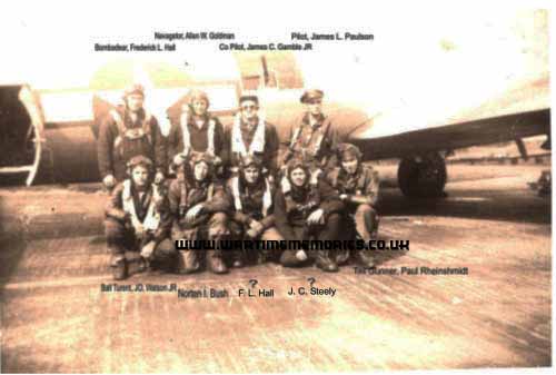Jesse with his crew 563rd Bomb Squadron
